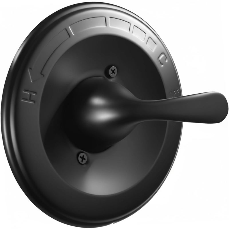 chufa Shower Trim Kit Replacement for Delta 13/14 Series Valves (R10000-UNBX/UNBXHF/UNWS/UNWSHF), Matte Black Handle & Cover Plate, All-Metal, Easy Install (Valve & Cartridge Not Included) - Image 1