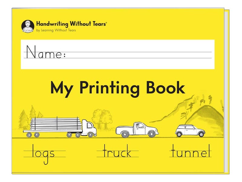 Handwriting Without Tears التعلم بدون دموع - كتاب الطباعة للطلاب - سلسلة الكتابة بدون دموع - كتاب الكتابة للصف الأول - الحروف الكبيرة والصغيرة، دروس اللغة العربية - للاستخدام في المدرسة أو المنزل - Image 1