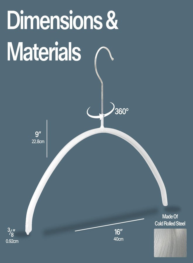 موا علاقة ملابس فولاذية موفرة للمساحة من سلسلة يورو من ماوا باي ريستون لويد، مانعة للانزلاق، مناسبة للقمصان والفساتين والكنزات، طراز 40/P، لون نحاسي، طقم من 12 قطعة - Image 2