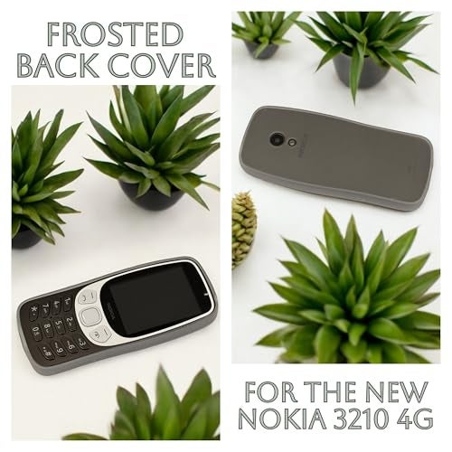 ZAOMA Thermoplastic Polyurethane Back Cover Case Compatible For Nokia 3210 4G 2024 Ds-Model No. : Ta-1619-(Pack Of 2) (Nk32104GFrosted),Grey - Image 3
