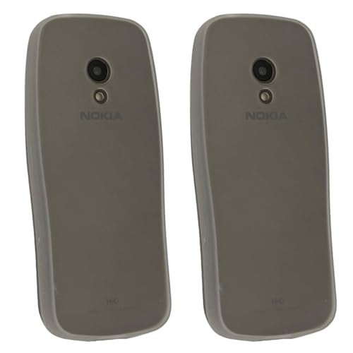 ZAOMA Thermoplastic Polyurethane Back Cover Case Compatible For Nokia 3210 4G 2024 Ds-Model No. : Ta-1619-(Pack Of 2) (Nk32104GFrosted),Grey - Image 2