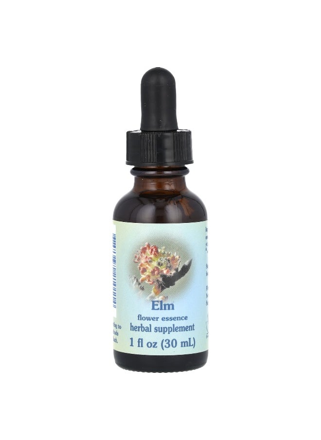 Flower Essence Services Flower Essence Services, Elm, Flower Essence, 1 fl oz (30 ml)  - Image 1