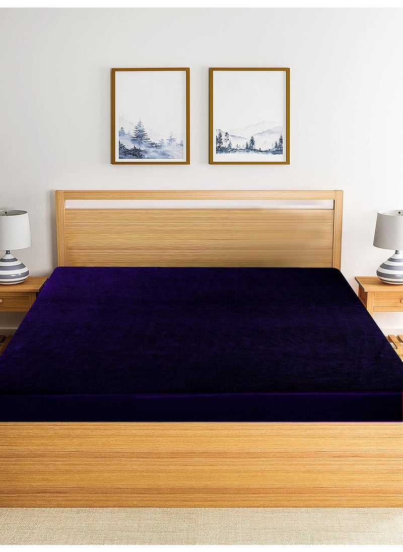 VYBBA VYBBA 100 Waterproof Terry Cotton Ultra Soft Fitted Twin Size Mattress ProtectorBreathable Hypoallergenic Bed Cover Mattresses Cover 72X42 inch 6x36 feet_ Navy Blue  - Image 2