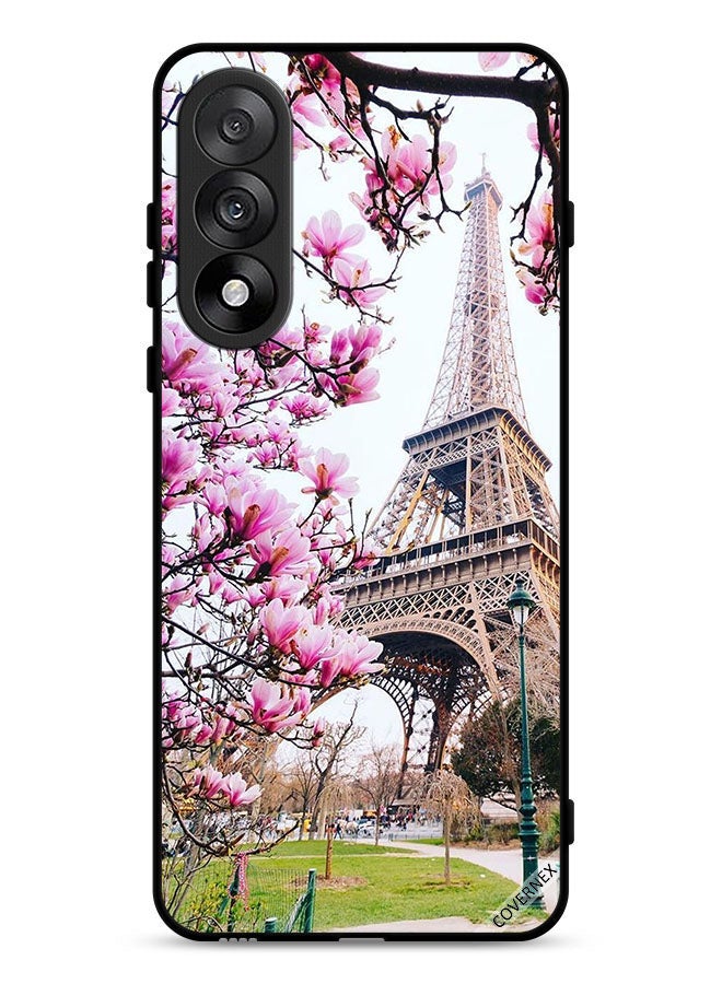 Covernex OnePlus Nord 5 Protective Case Cover Flowers & Eiffel Tower - Image 1