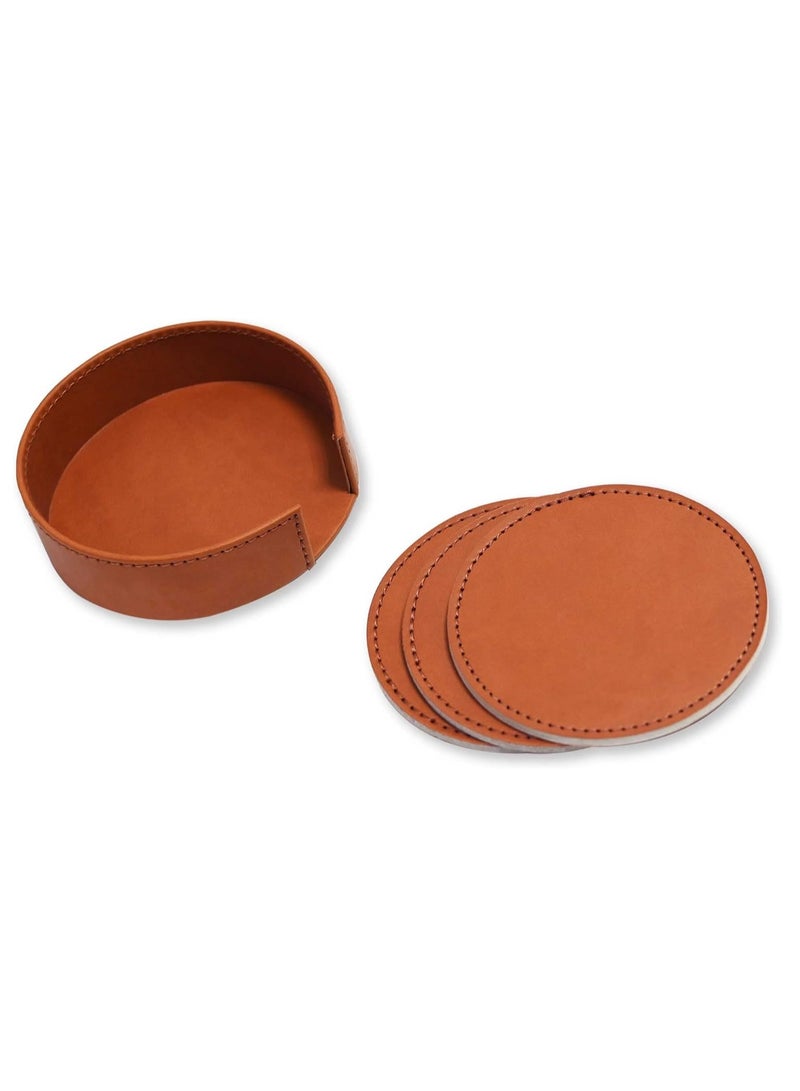 FIS طقم مكتب تنفيذي FIS مكون من 7 قطع، بولي يوريثان إيطالي، بني - FSDS171BR - Image 3