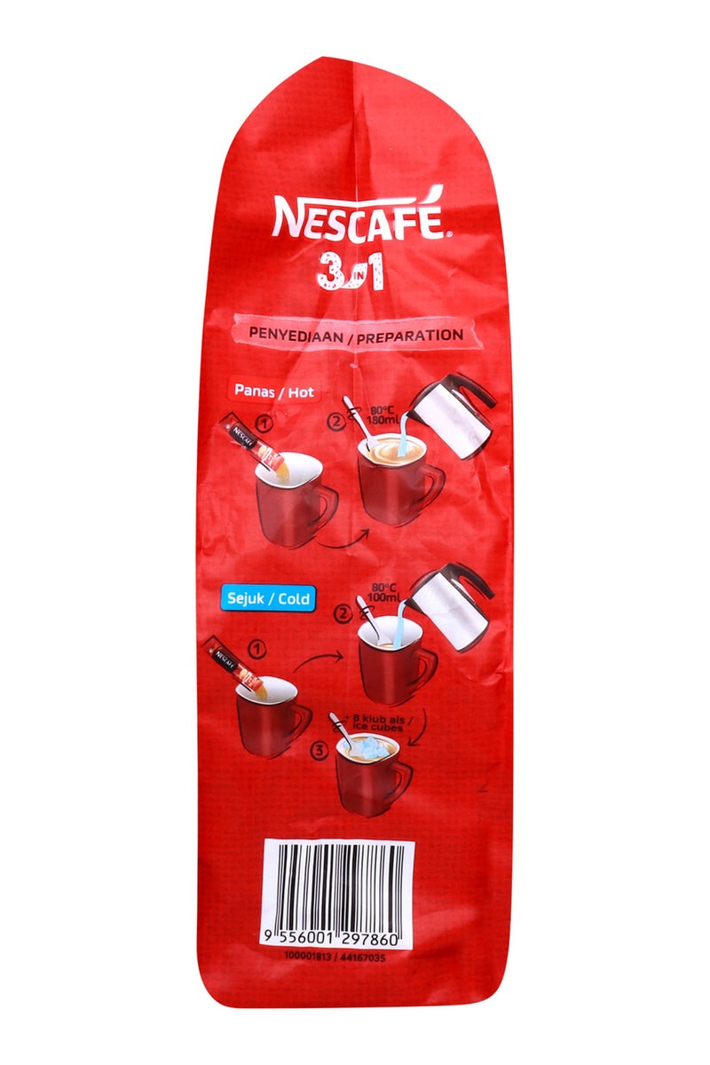 Nescafe 3 in 1 Original Aromatic and Balanced Premix Coffee - 18g X 25 Sticks - Image 2