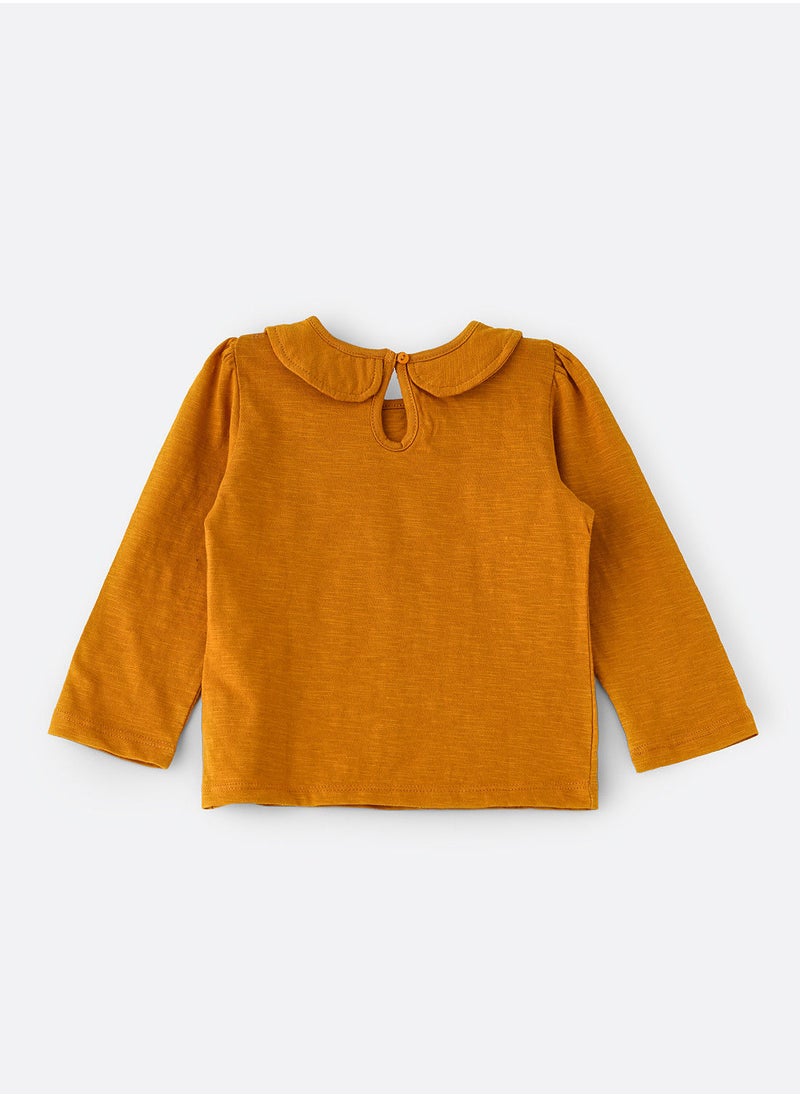 Jelliene تي شيرت محبوك مع طباعة  - Image 2
