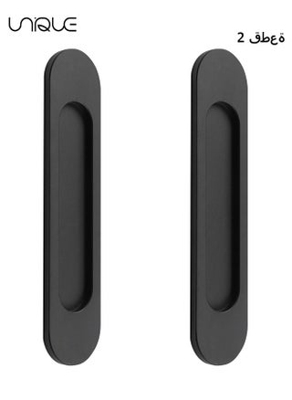 2Pcs Self-Stick Oval Sliding Door Pulls, Matte Black Aluminum Alloy Flush Pull Punch-Free Handle for Sliding Barn Door Windows Cabinets - pzsku/Z6D0CEB22A466223DB61BZ/45/_/1712044237/134981c7-fc2e-493d-8340-aaa45c5e31bb