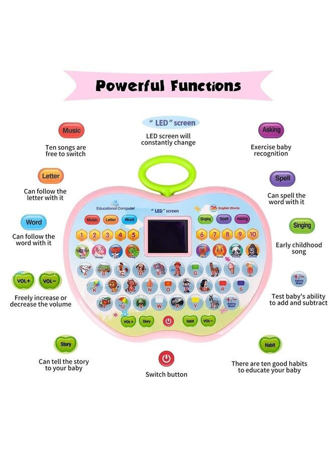 Educational Toys, Multifunctional Learning Tablet for Toddlers Kids Interactive Toy Board Boys Girls Children LCD Screen Tablets Toys Birthday Gift 1 2 3 4 Year Old - Image 3