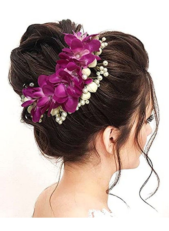 Hair Flare 2107 ملحقات دبابيس الشعر للنساء دبابيس شعر لحفل الزفاف ذكرى سنوية عبوة من 1 بنفسجي - Image 1