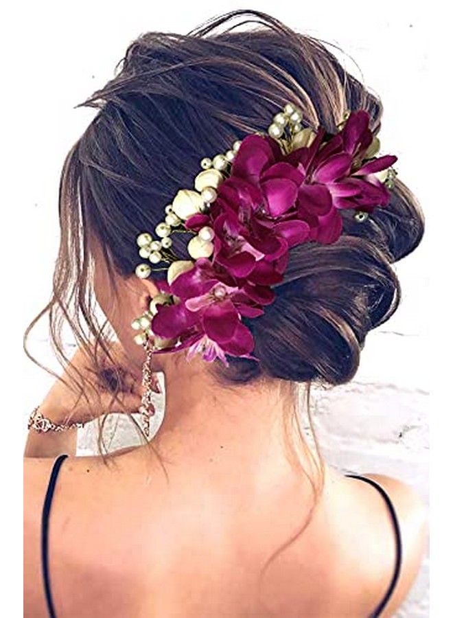 Hair Flare 2107 ملحقات دبابيس الشعر للنساء دبابيس شعر لحفل الزفاف ذكرى سنوية عبوة من 1 بنفسجي - Image 3