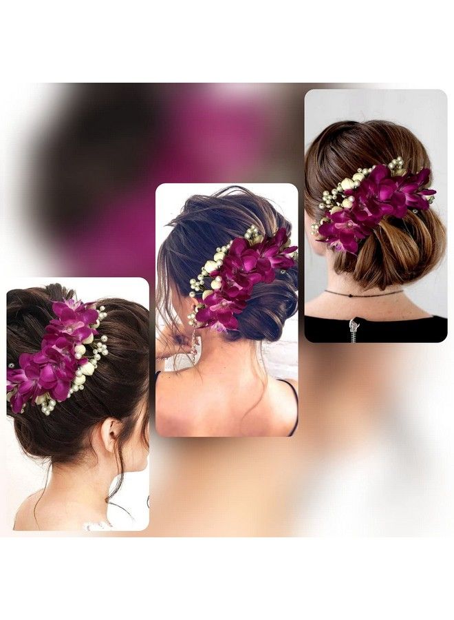 Hair Flare 2107 ملحقات دبابيس الشعر للنساء دبابيس شعر لحفل الزفاف ذكرى سنوية عبوة من 1 بنفسجي - Image 5