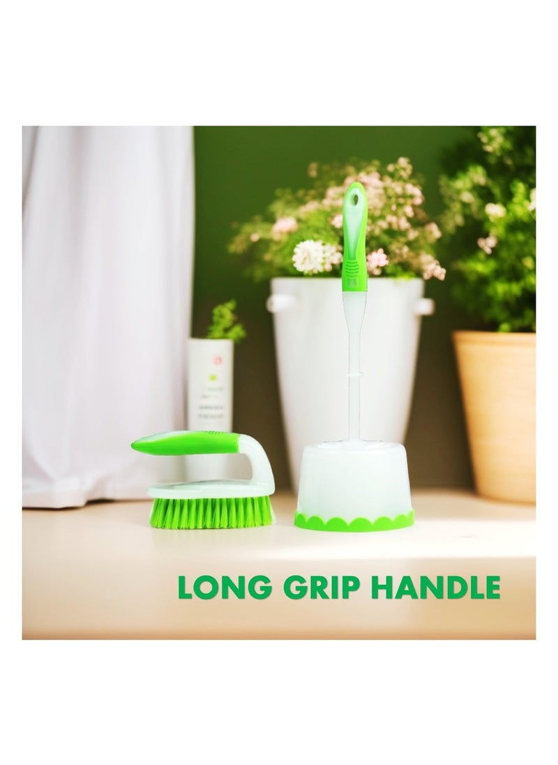 Clean and Care Toilet Brush with Holder and Scrub Brush Set Long Handle Bathroom Toilet Cleaning Assorted Color - pzsku/Z6D0D1A22A1843AEFEA33Z/45/_/1718081682/092082c7-fb79-42a3-bf5e-3f52418bd9b1
