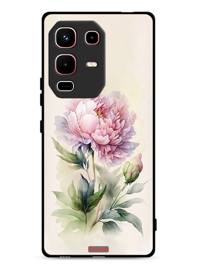Tolwak Infinix Note 50s Protective Case Cover Watercolor Rose Paint Art - Image 1