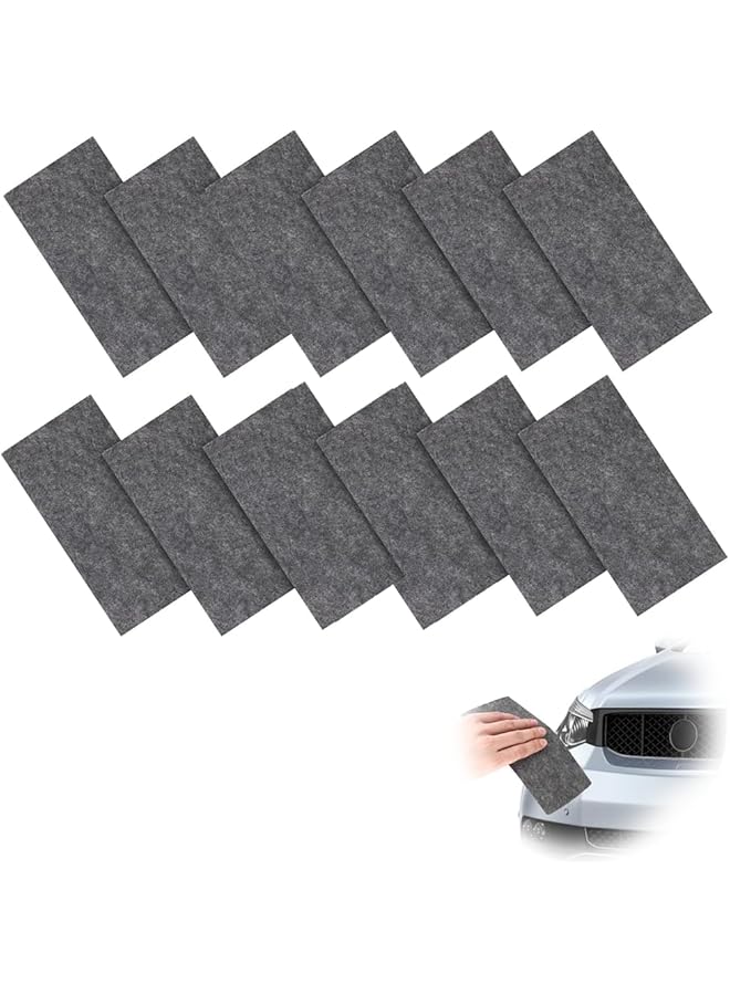 Generic 12 Pcs Car Scratch Remover Cloth,Nano Sparkle Cleaning Cloth, Nano Cloth Scratch Remover, Nano Sparkle Cloth For Car Scratches, Multifunction Nano Magic Scratch Repair Cloth  - Image 1