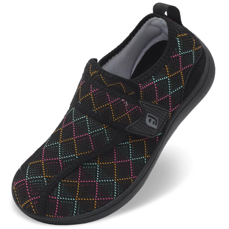 JOINFREE Diabetic Casual Shoes for Women & Men with Adjustable Upper, Non Slip Wide Width Walking Sneakers, Breathable Comfy House Shoes for Swollen Feet, Edema, Pregnant & Elderly Women 9/Men 7 - Image 1