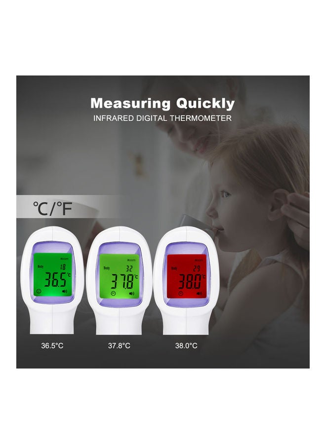 Forehead Thermometer Temperature Gauge Instrument for Adults Kids Baby Non Contact No Touch Digital Infrared for Fever Medical Home Use Instant Reading with Fever Alarm - Image 2