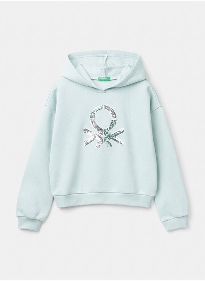 Benetton - Hoodie with sequins - Image 1