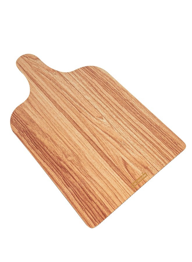 Restaurantware Cater Tek 15.8 x 9.8 Inch Charcuterie Boards 100 Faux Wood Cheese Boards - WIth Handle Stackable Paper Cardboard Charcuterie Boards Disposable For Serving At Catered Events - Image 2