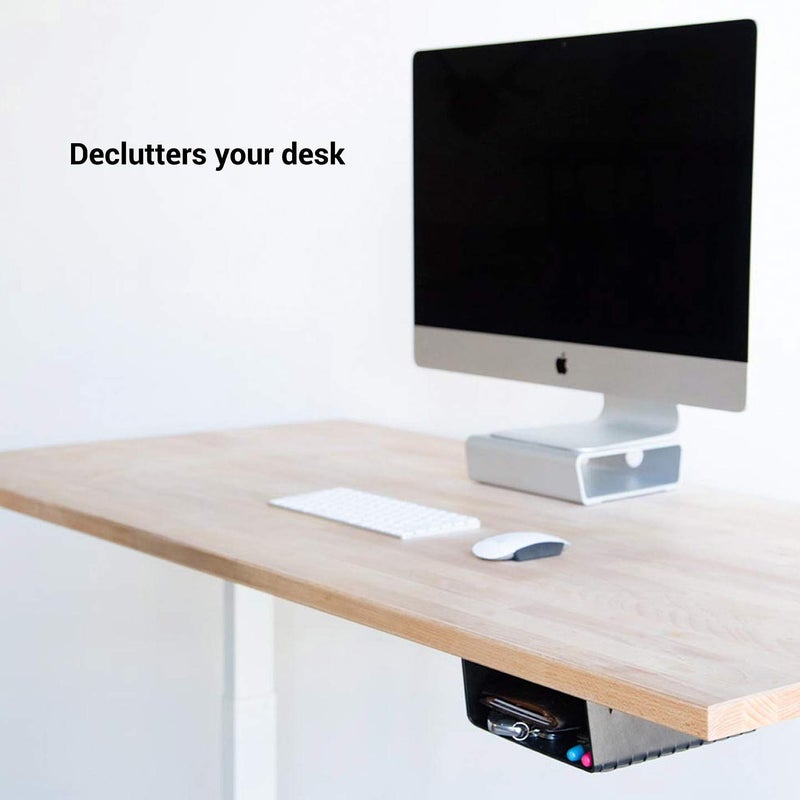 Elevation Lab Elevation Shelf - Under Desk Storage Shelf/Desk Organizer | for Adjustable Stand Up Desks, Workstations, Gaming, Desk Accessories - Image 2