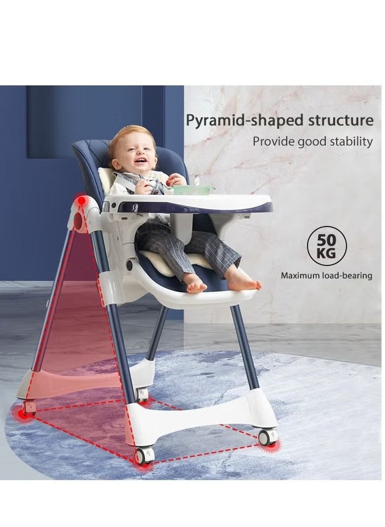 ORiTi - ORiTi Multi-Function Baby High Chair, For Feeding & sleeping With Wheels & One Back Cushion - Image 1