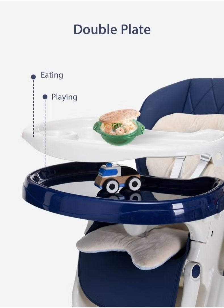 ORiTi - ORiTi Multi-Function Baby High Chair, For Feeding & sleeping With Wheels & One Back Cushion - Image 1