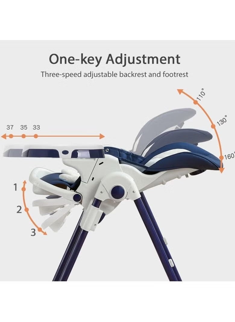 ORiTi - ORiTi Multi-Function Baby High Chair, For Feeding & sleeping With Wheels & One Back Cushion - Image 1