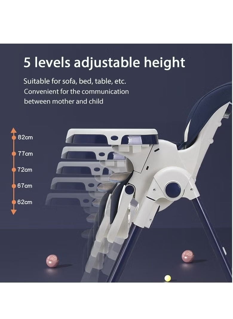 ORiTi - ORiTi Multi-Function Baby High Chair, For Feeding & sleeping With Wheels & One Back Cushion - Image 1