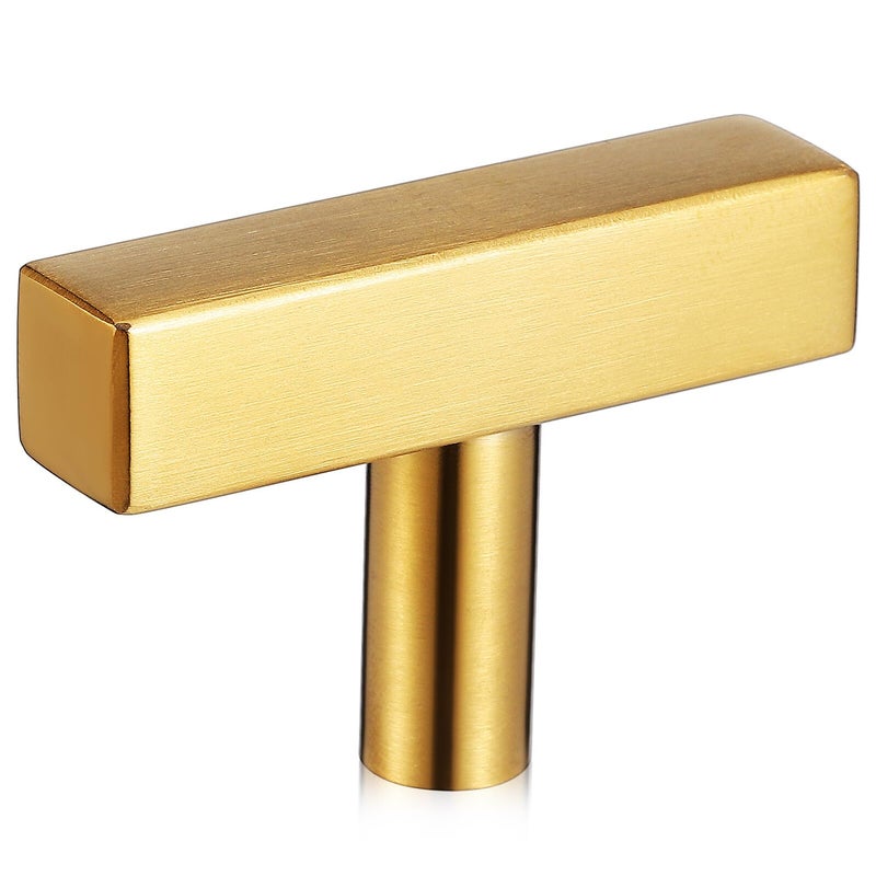 Gold Stainless Steel T Shape Cabinet Handle Pull For Kitchen Drawer Furniture Hardware - Image 2