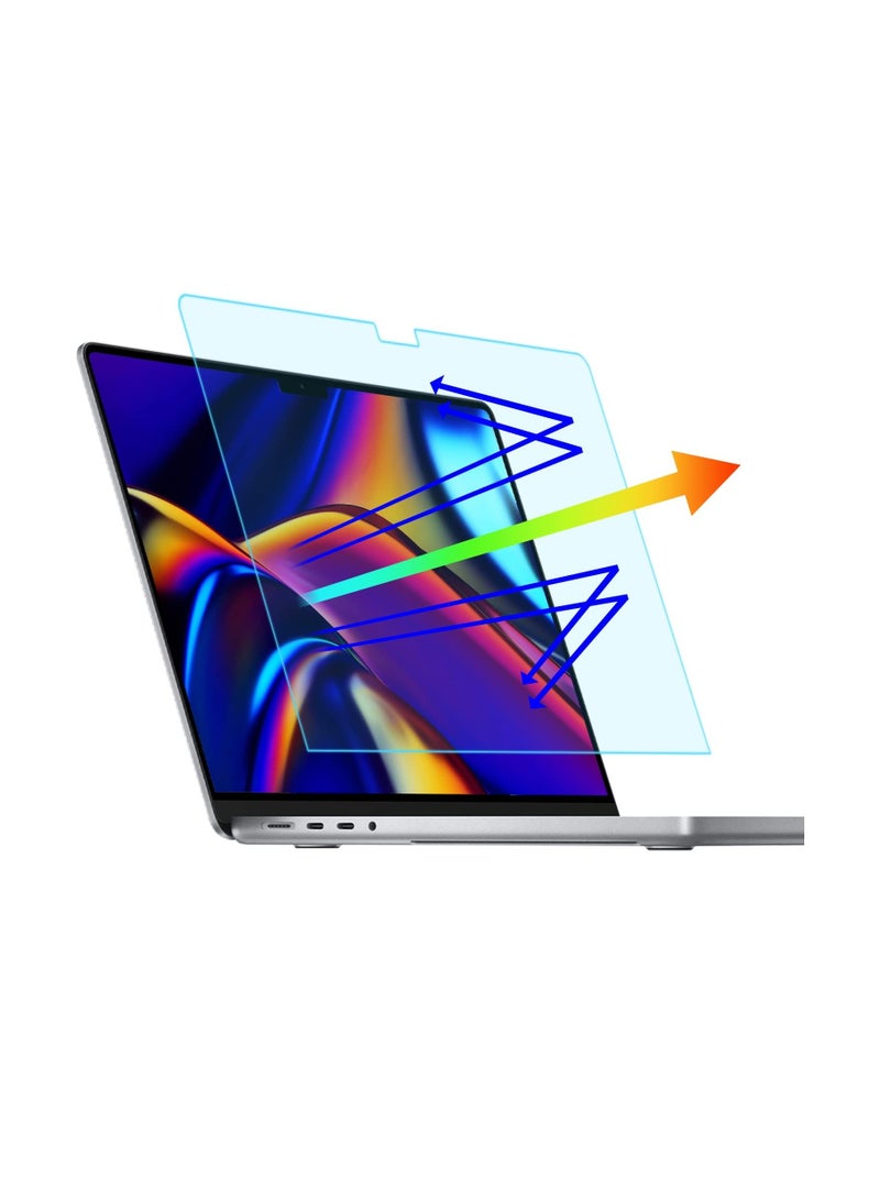 1PACK Anti Blue Light Screen Protector for MacBook Air 13 inch 2018-2021 M1 A1932 A2179 A2337 / 2022 MacBook Pro 13.3inch M2 Chip, Anti-blue, Anti-glare, Anti-fingerprint  - Image 1