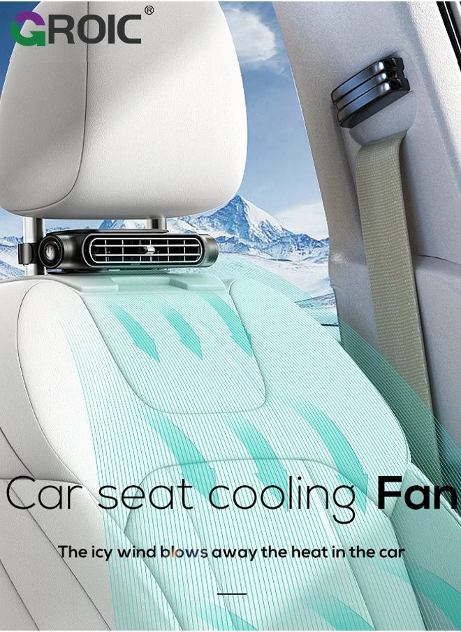 GROIC USB Car Seat Air Fan, 3 Level Adjustable Car Seat Fan, Portable Car Back Fans, Car Seat Cooling Fan, Easy to Install Car Seat Fan For Cars Trucks Pickups Sedans Vehicles  - Image 2
