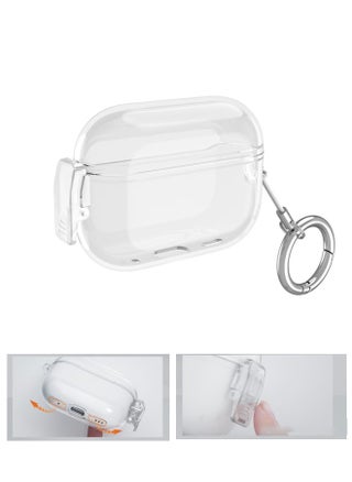 Airpods Pro2 Lock Earphone Case, Lock Anti-lost Protective Cover, Earphone Case Suitable for Transparent, With Carabiner, Shockproof Lock Cover, Front Led Visible - pzsku/Z6D0DB83995CC2B5731C0Z/45/_/1736490602/91ce2c50-01a6-4491-a7fa-de4bd121d468