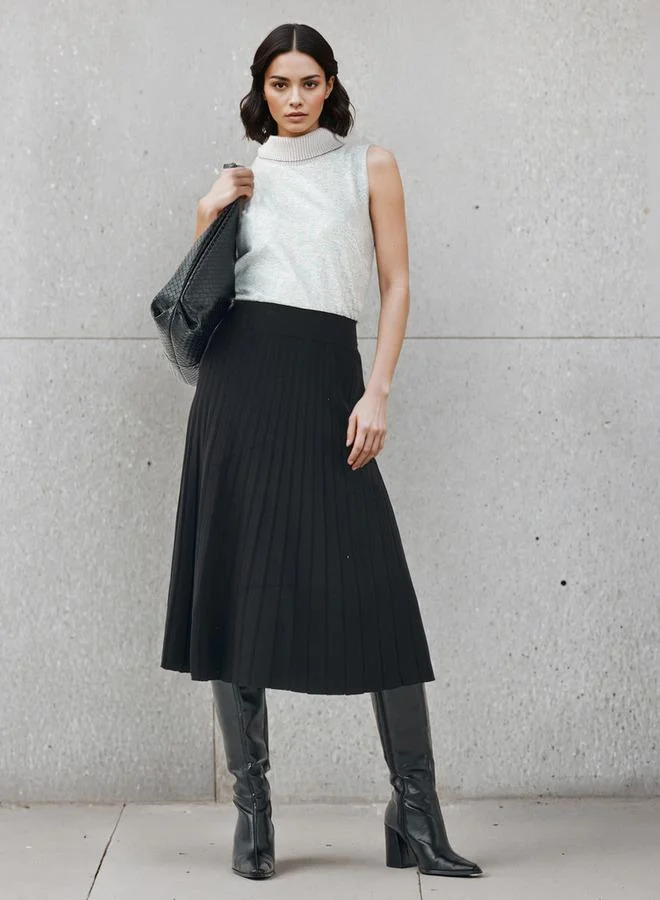 سبلاش فيڤ Midi Pleated Skirt