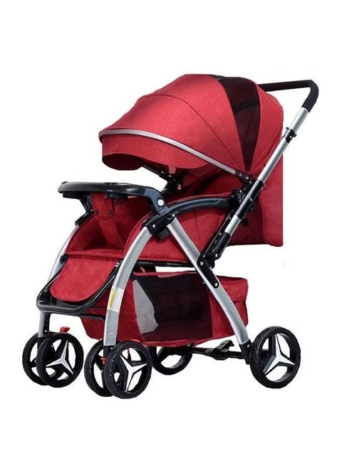 Lightweight Baby Stroller With Extended Canopy Easy One Hand Fold And Locking System For Newborn To 3 Years Age Babies