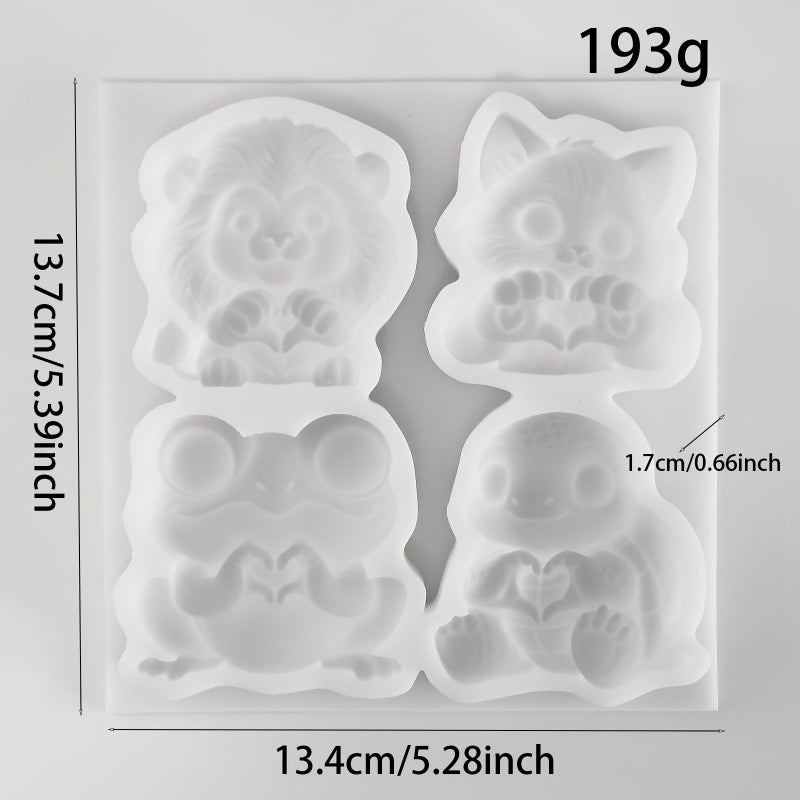Model Y669 Animal Heart Silicone Mold For Chocolate Soap Candle Resin Craft - Image 3