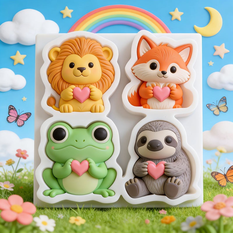 Model Y669 Animal Heart Silicone Mold For Chocolate Soap Candle Resin Craft - Image 5
