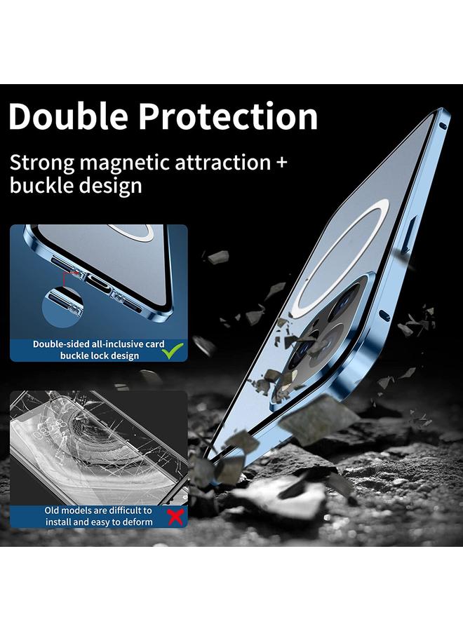 S-TOP Case For iPhone 13 Pro Max 360 Full Body Magnetic Frosted Magsafe Phone Case - Image 3