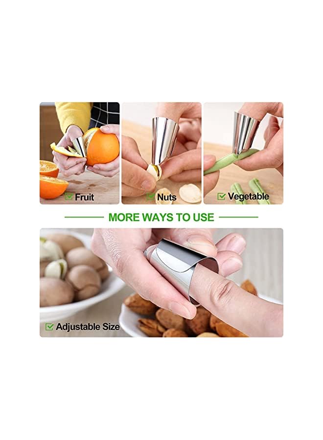 Goodern 3 PCS Stainless Steel Crinkle Cutter Set,Wavy Chopper Kitchen Gadget Cutting Tool Safe Durable Potato Onion Cutter French Fry Cutter Sturdy Slicing Helper Vegetable Fruit Crinkle Cutters - Image 4