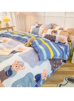 Sharpdo 4-Piece Set Bedding Modal Quilt Cover Set with 1 Quilt Cover 1 Sheet and 2 Pillowcases 1.5m Bed (160*210cm)  - Image 5