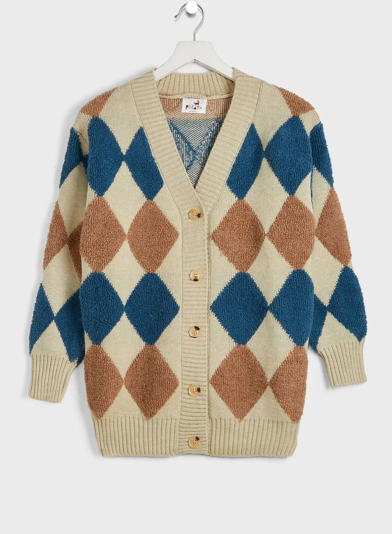 Pinata Geometric Print Sweater