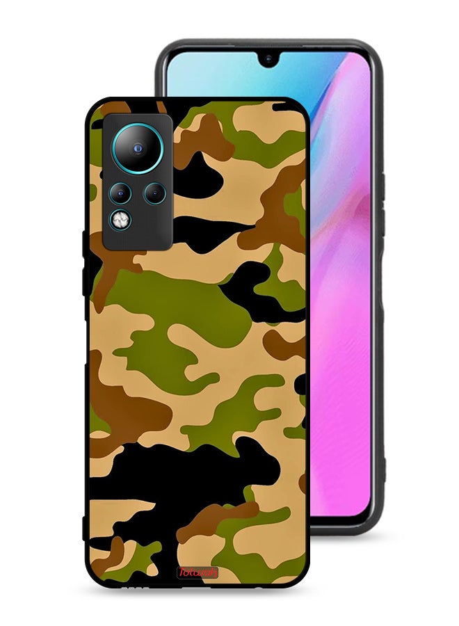 Tolwak Infinix Note 11 Protective Case Cover Camouflage Abstract Digital Pattern - Image 1