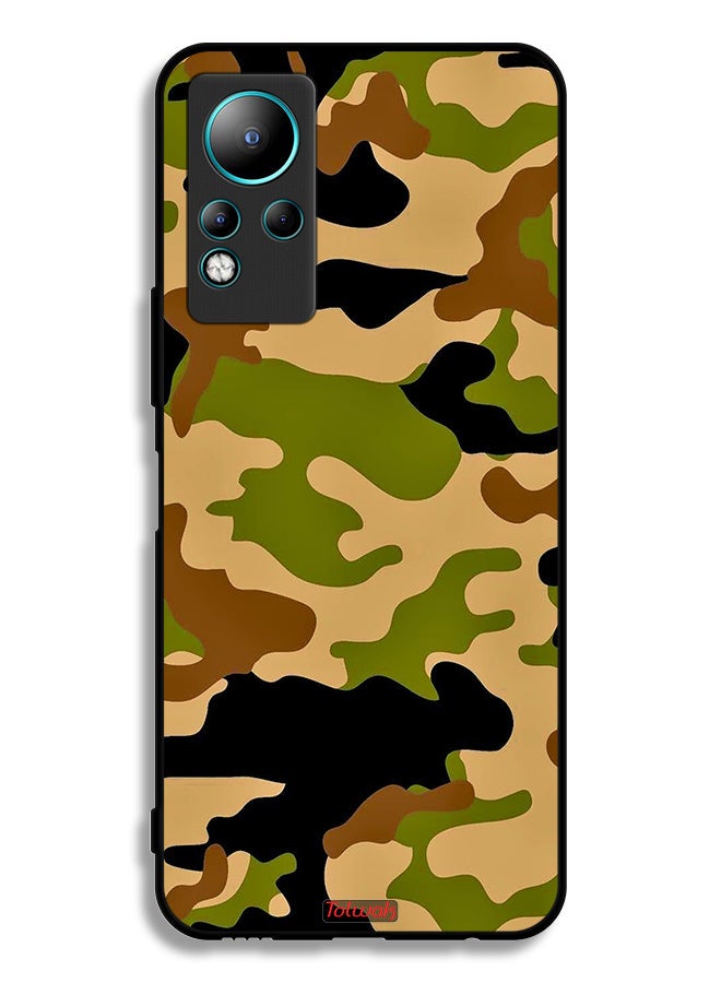 Tolwak Infinix Note 11 Protective Case Cover Camouflage Abstract Digital Pattern - Image 2