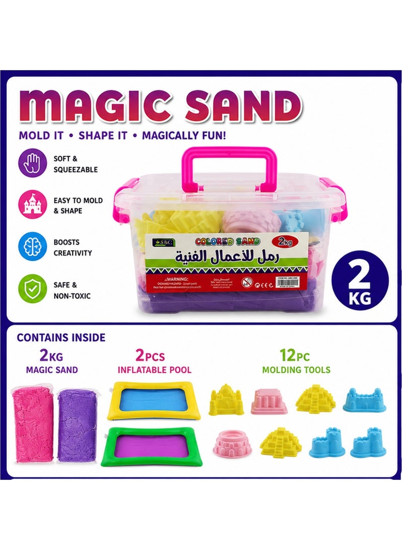 SBC Magic Sand For Art And Crafts 2Kg Content - Image 1