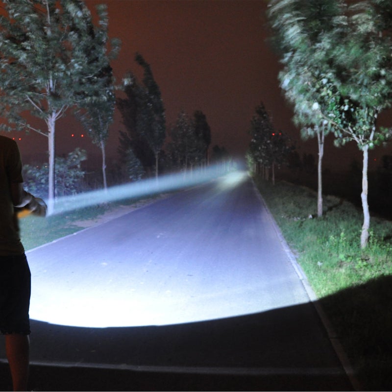 ODEAR Super Bright Torch Searchlight Handheld Portable LED Spotlight USB Rechargeable Multi-Function Flashlight Outdoor Long Shots Lamp - Image 2