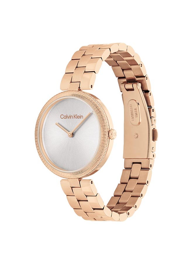 CALVIN KLEIN Women's Analog Round Shape Stainless Steel Wrist Watch 25100013 - 32 Mm  - Image 2