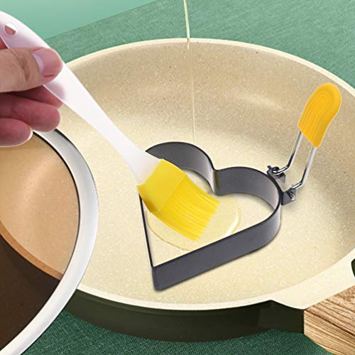 Kare Kind 1x 4" Round Burger Mold Ring, 2x 3" Nonstick Egg Rings, Set of 3. Stainless Steel Heart-shaped Shaper - Frying Cooking Griddle Grilling Accessories for Omelet English Muffins Pancake Camping Sandwich - Image 4