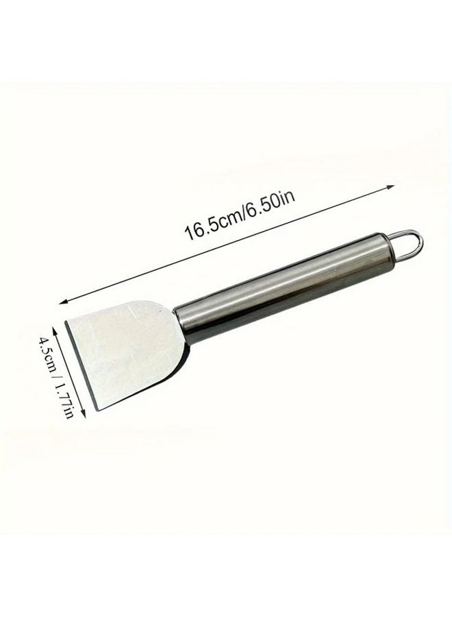 Stainless Steel Cleaning Scraper With Green Handle Heavy Duty Metal Spatula For Kitchen Bathroom Home Use - Image 5