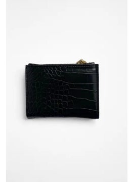 Tena Women's Black Wallet with Card Holder on the Back  - Image 3