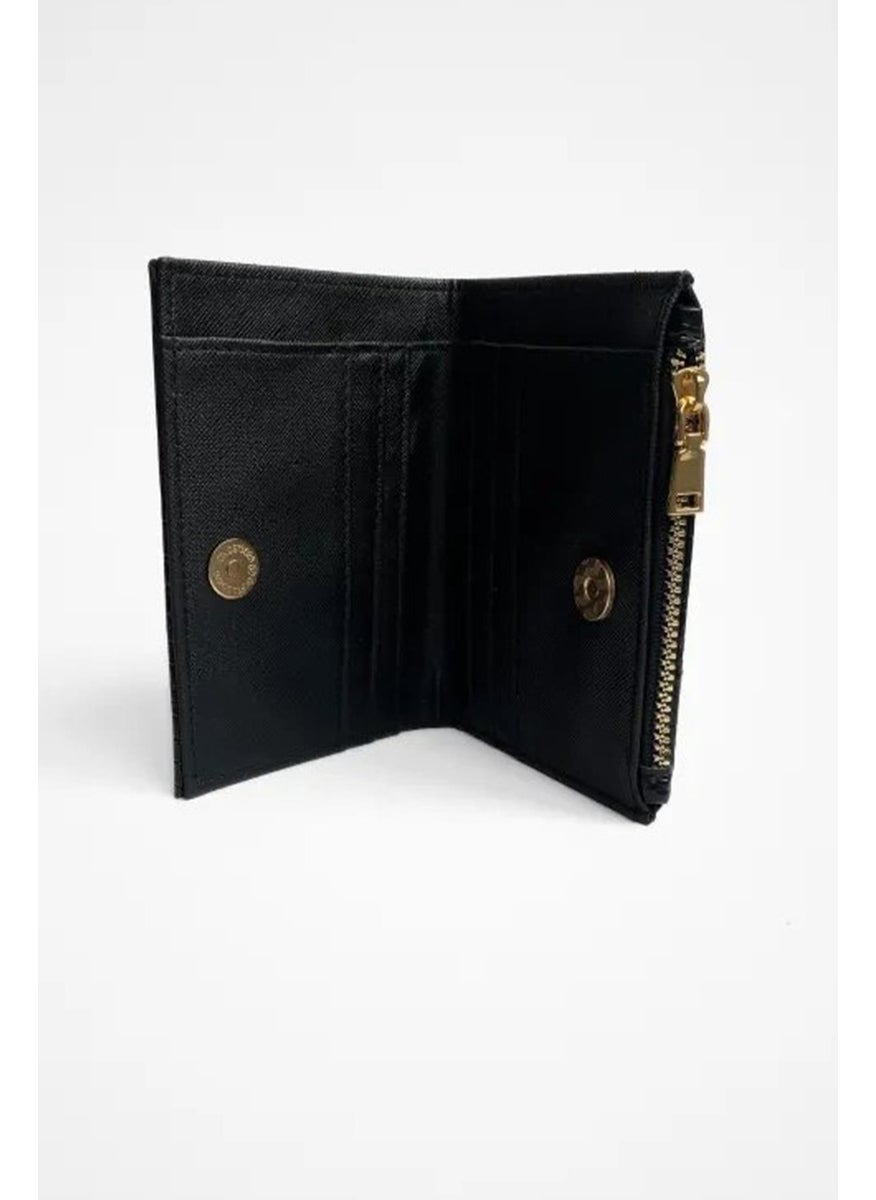Tena Women's Black Wallet with Card Holder on the Back  - Image 4