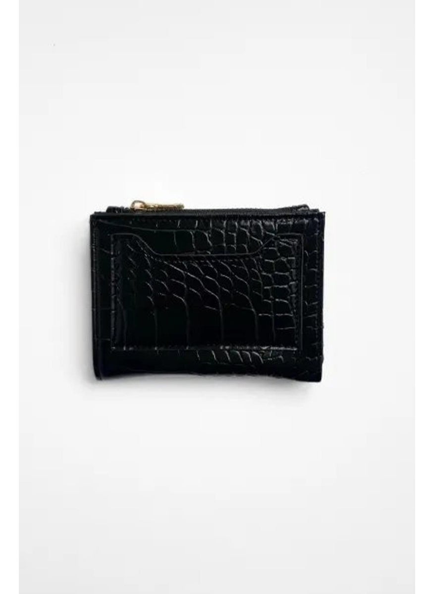 Tena Women's Black Wallet with Card Holder on the Back  - Image 1